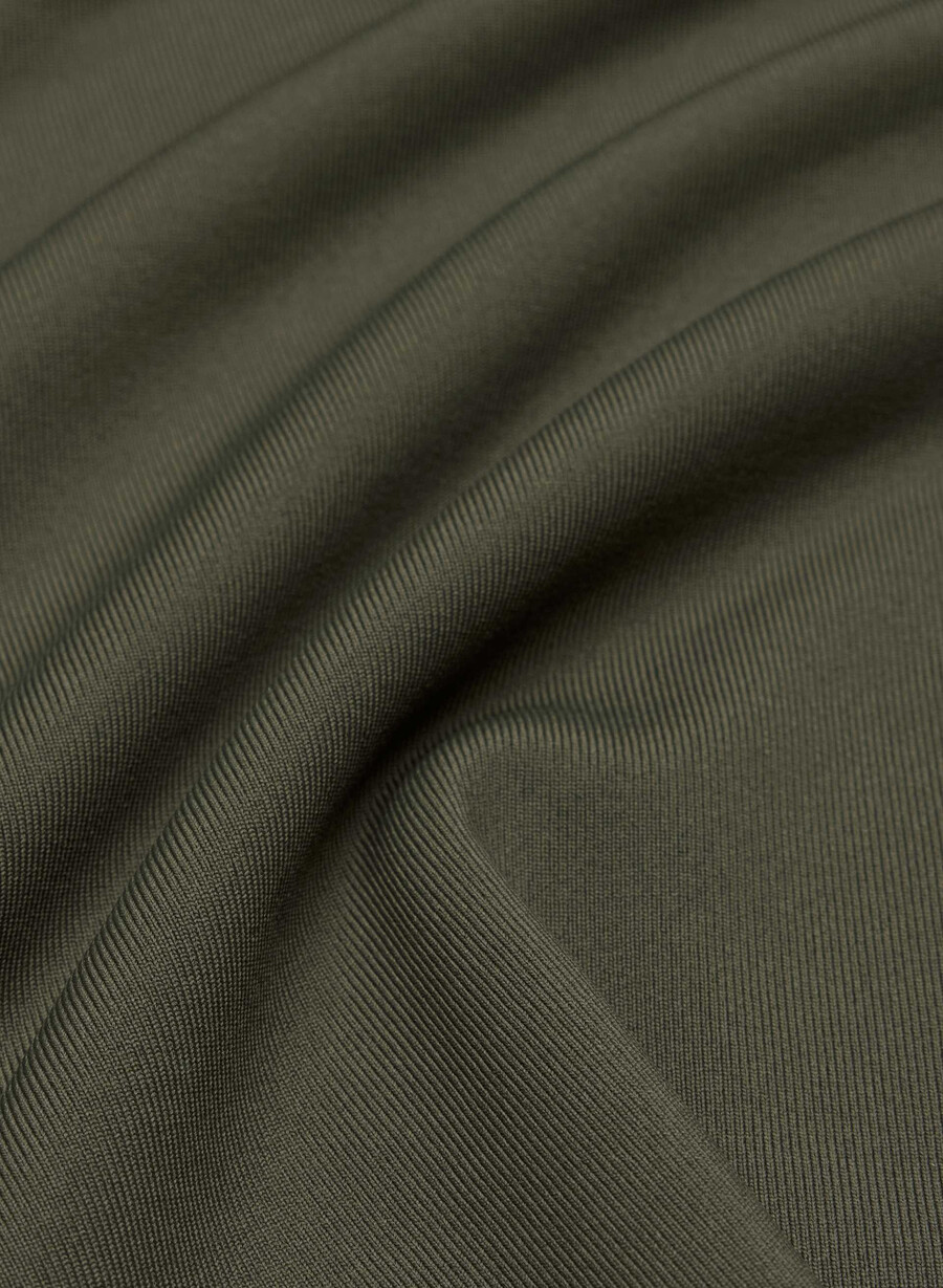 maglia a maniche lunghe con scollo quadrato originale contour dark olive