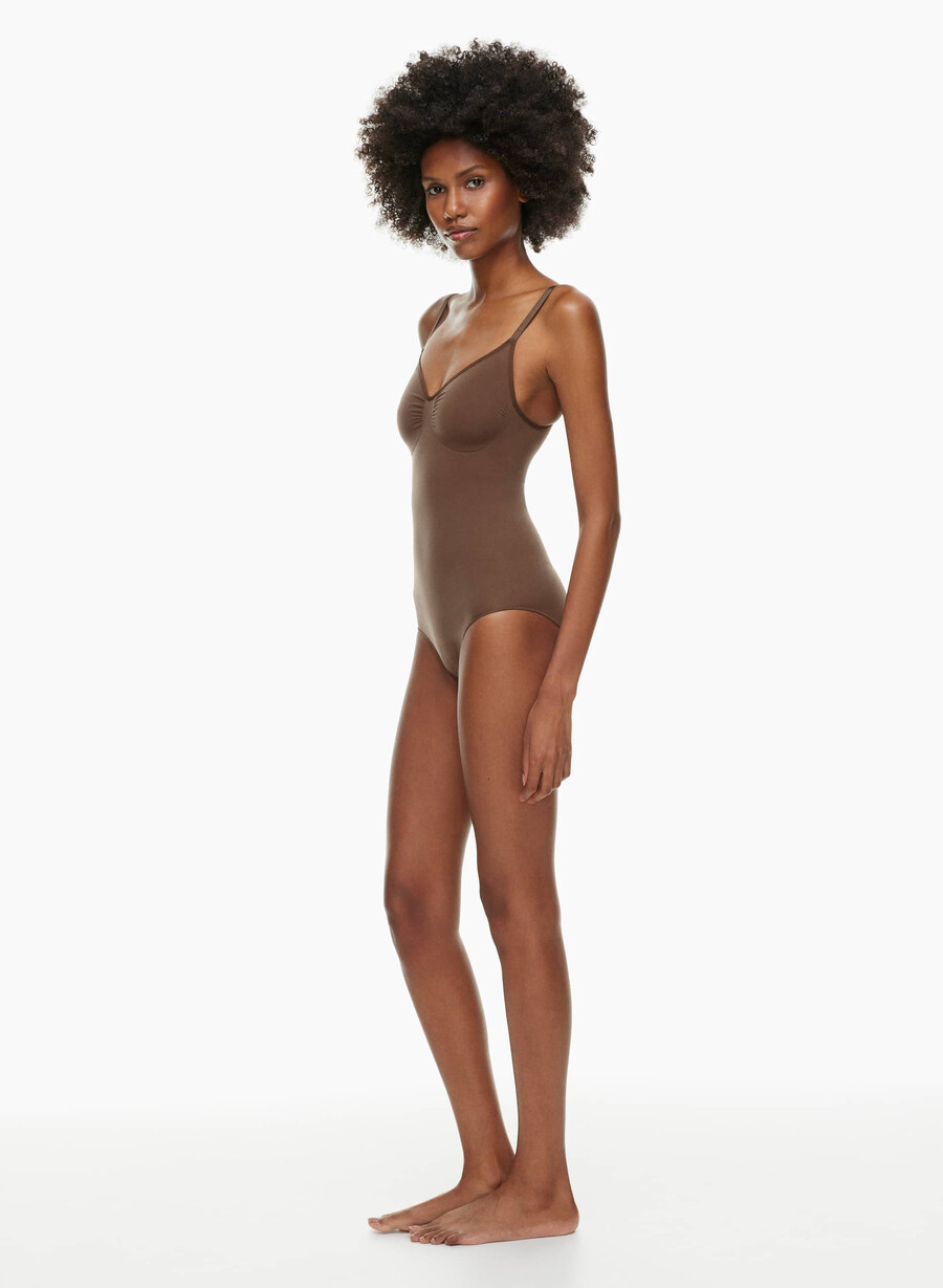 body senza cuciture shapeenhance con coppe intere cocoa bean