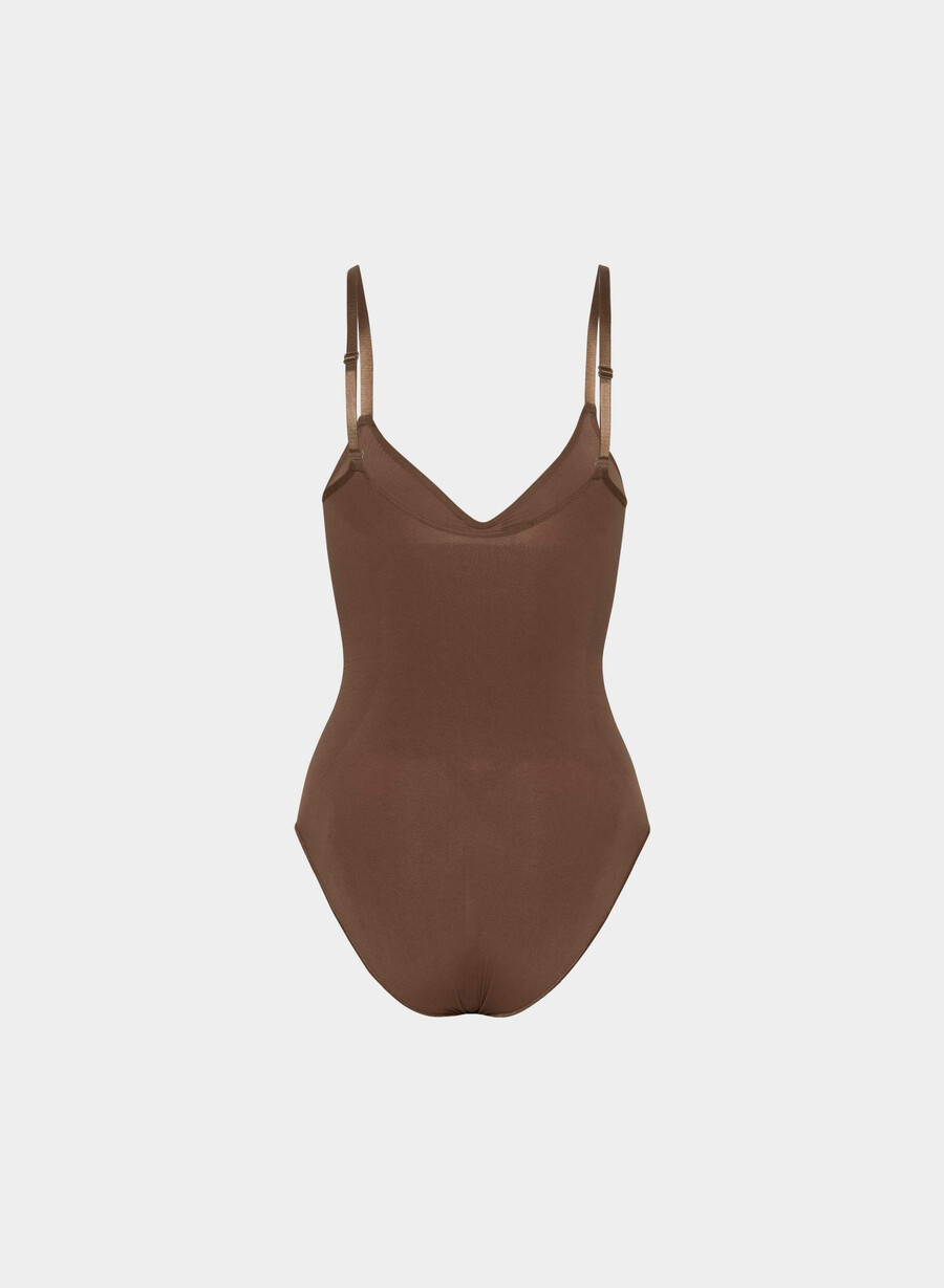body senza cuciture shapeenhance con coppe intere cocoa bean