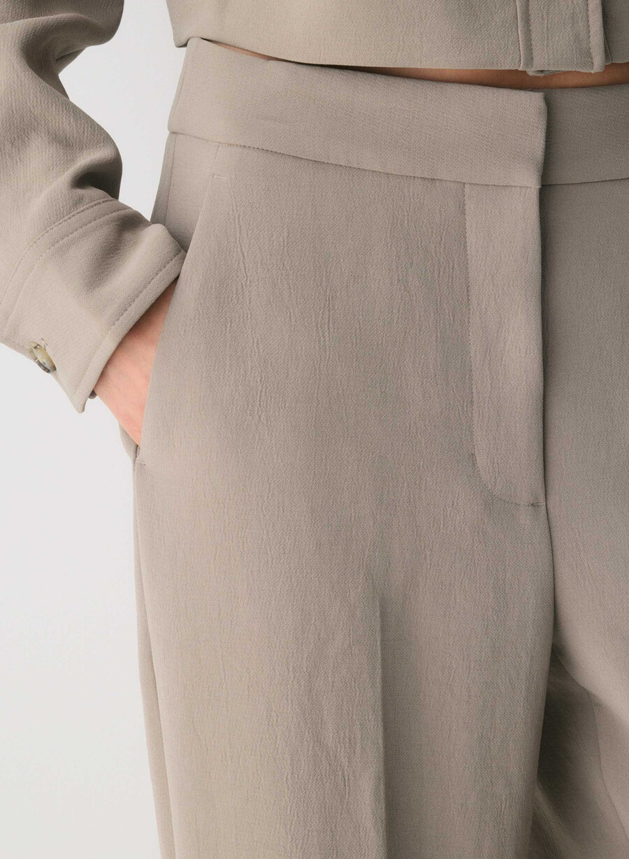 the limitless pant - crepette nomad taupe