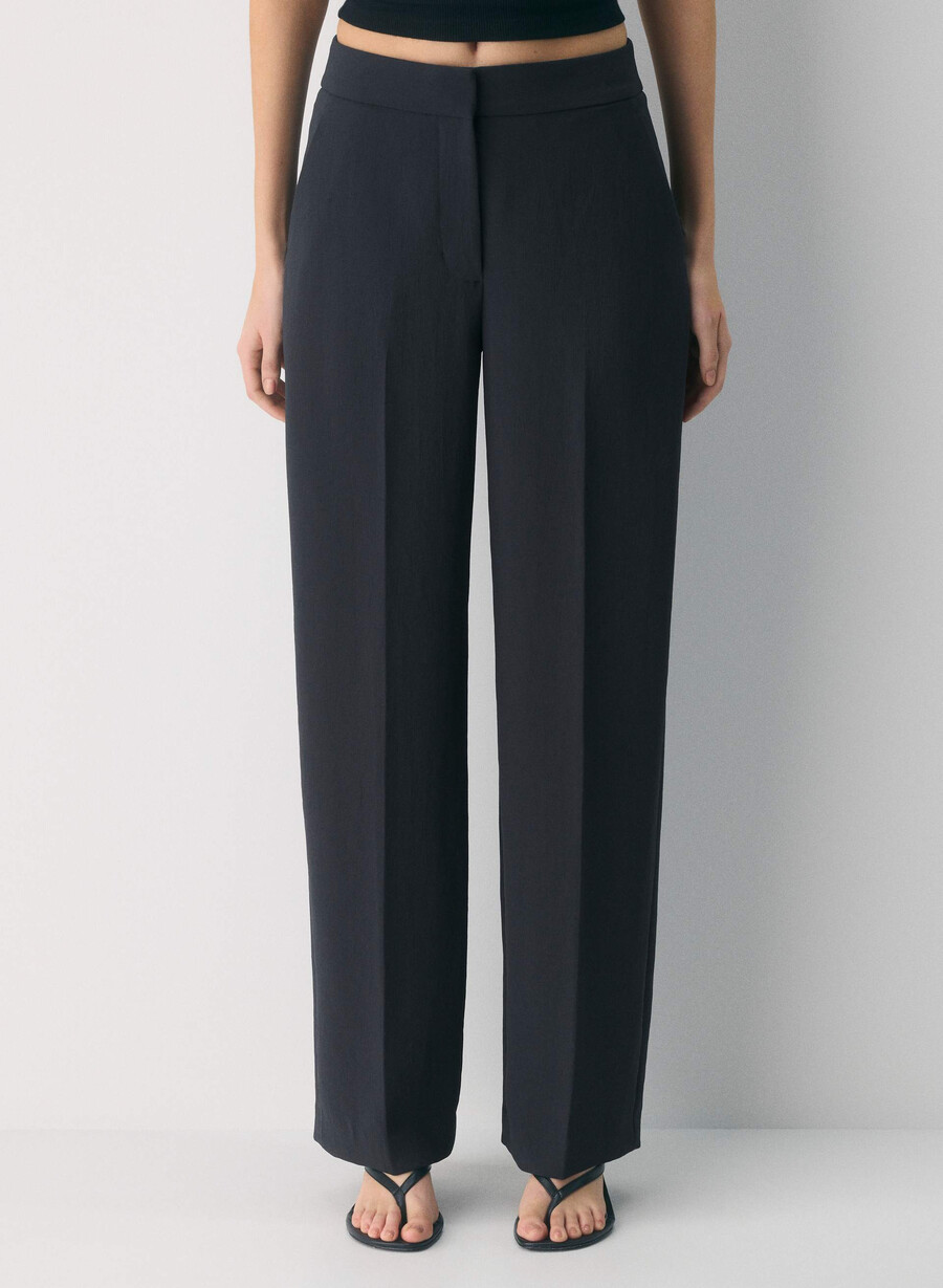 the limitless pant - crepette dark navy