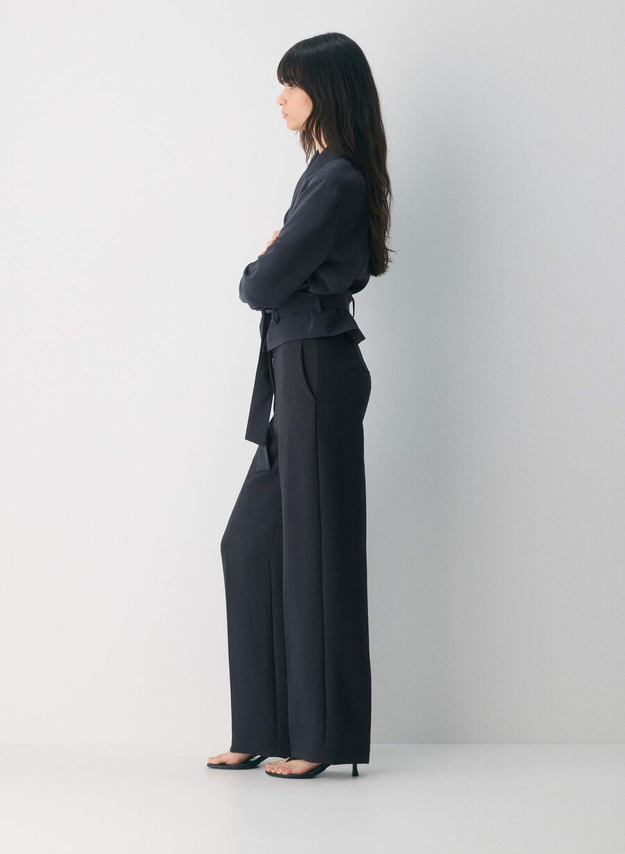 the limitless pant - crepette dark navy