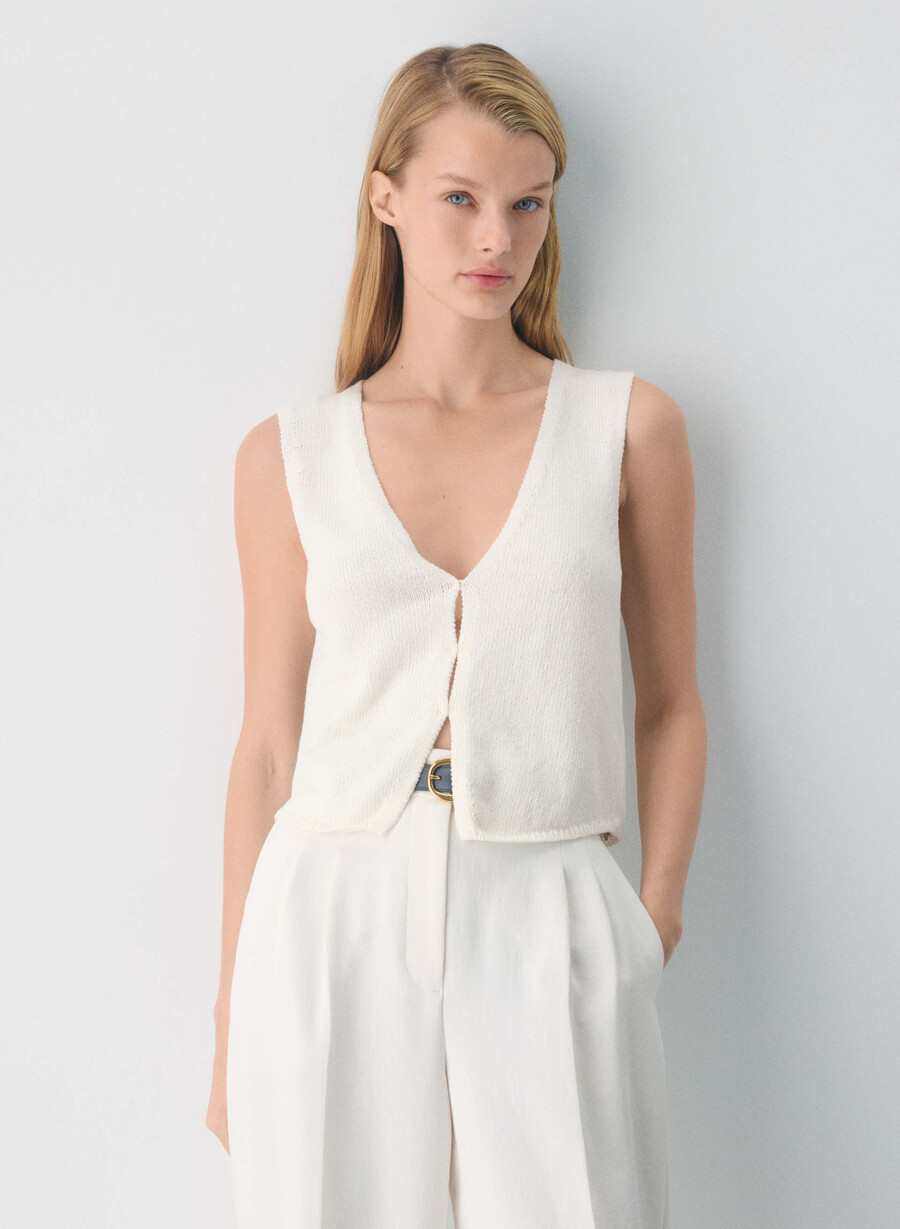 gilet basco betulla chiara