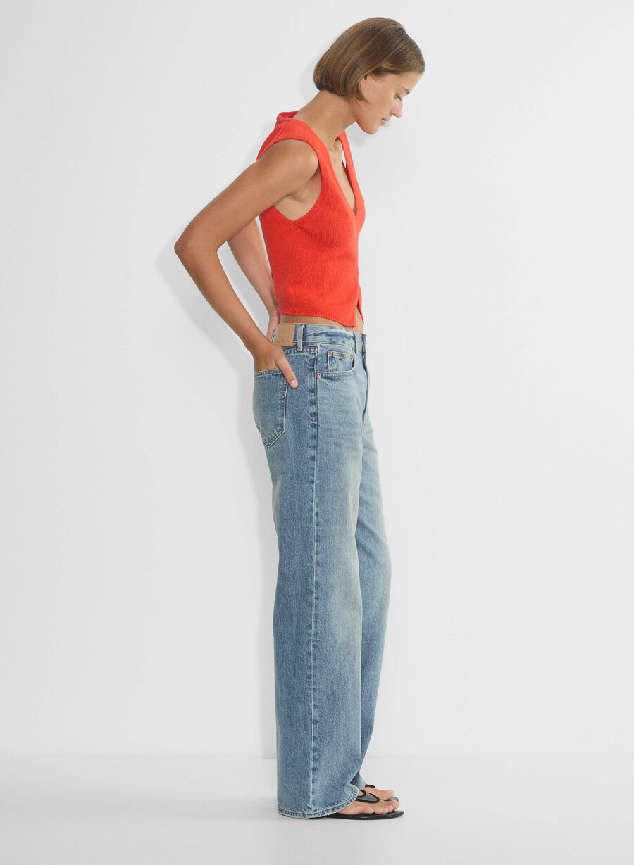 gilet basco rosso papavero