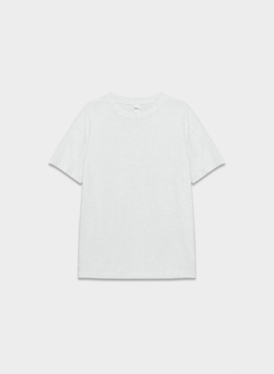 maglietta da ciclista soft feels heather cloud white