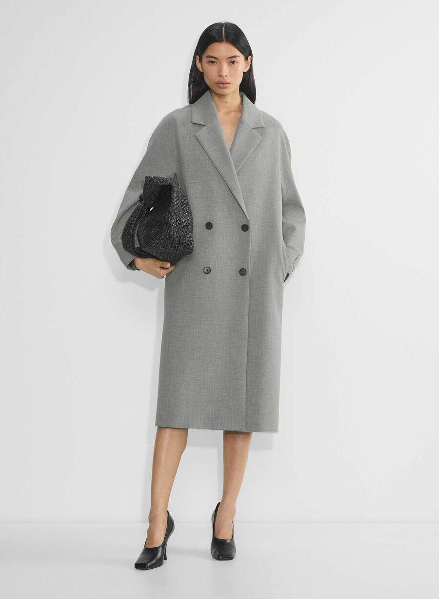 cappotto the slouch - ressential heather dark grey