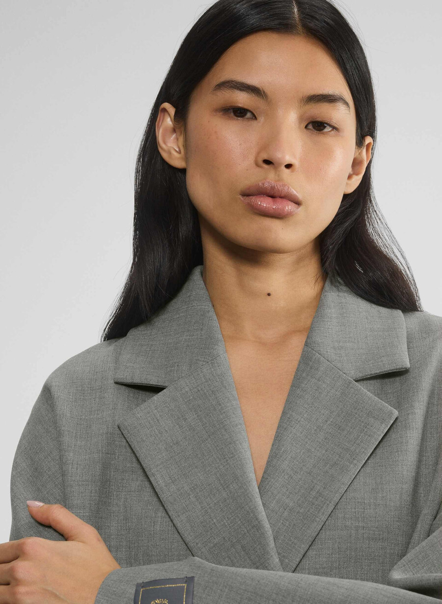 cappotto the slouch - ressential heather dark grey