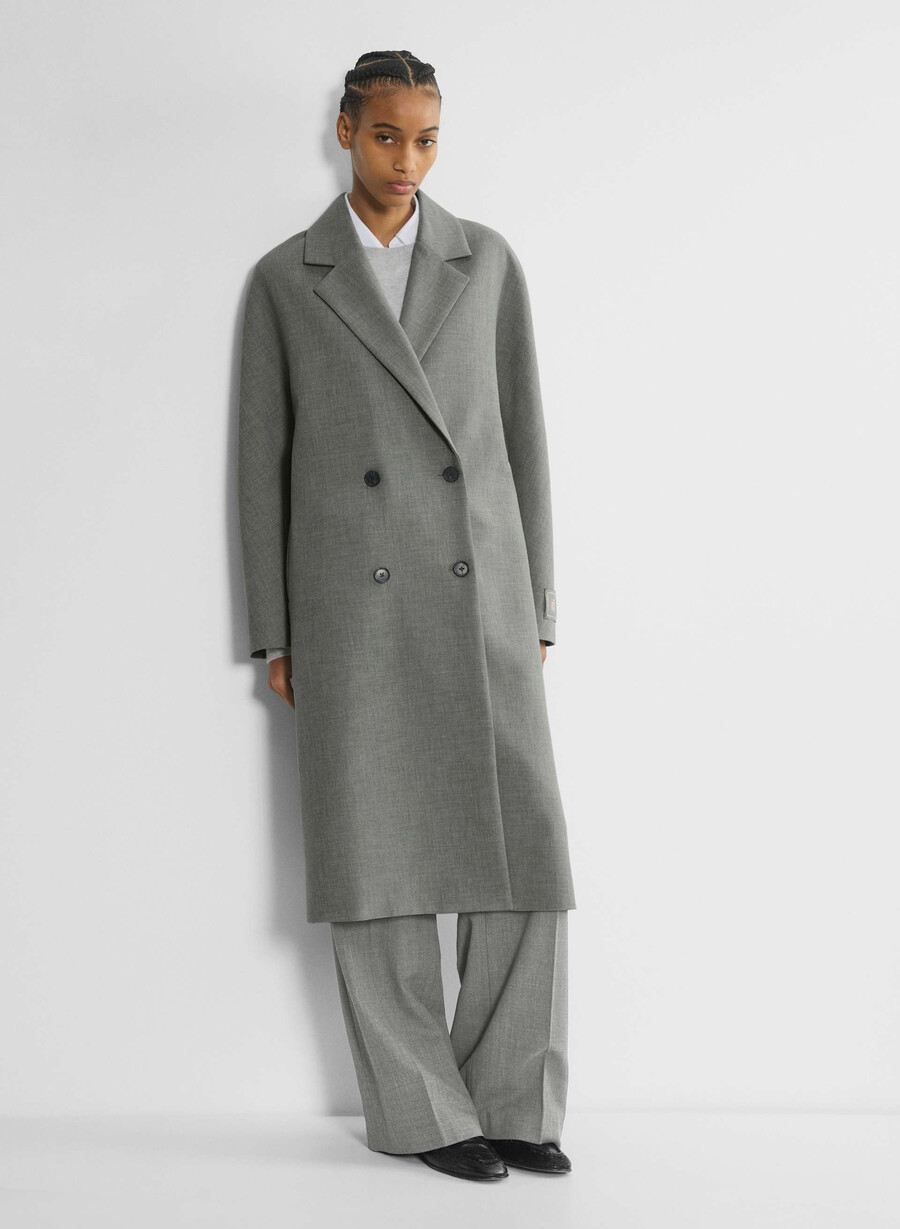cappotto the slouch - ressential heather dark grey