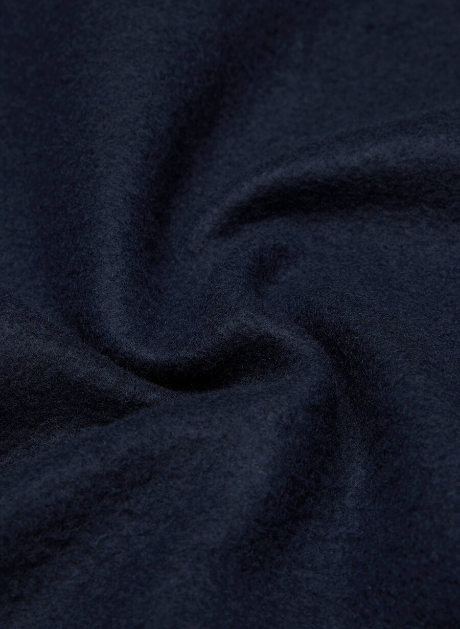 felpa con cappuccio e zip squadrata in pile accogliente admiral