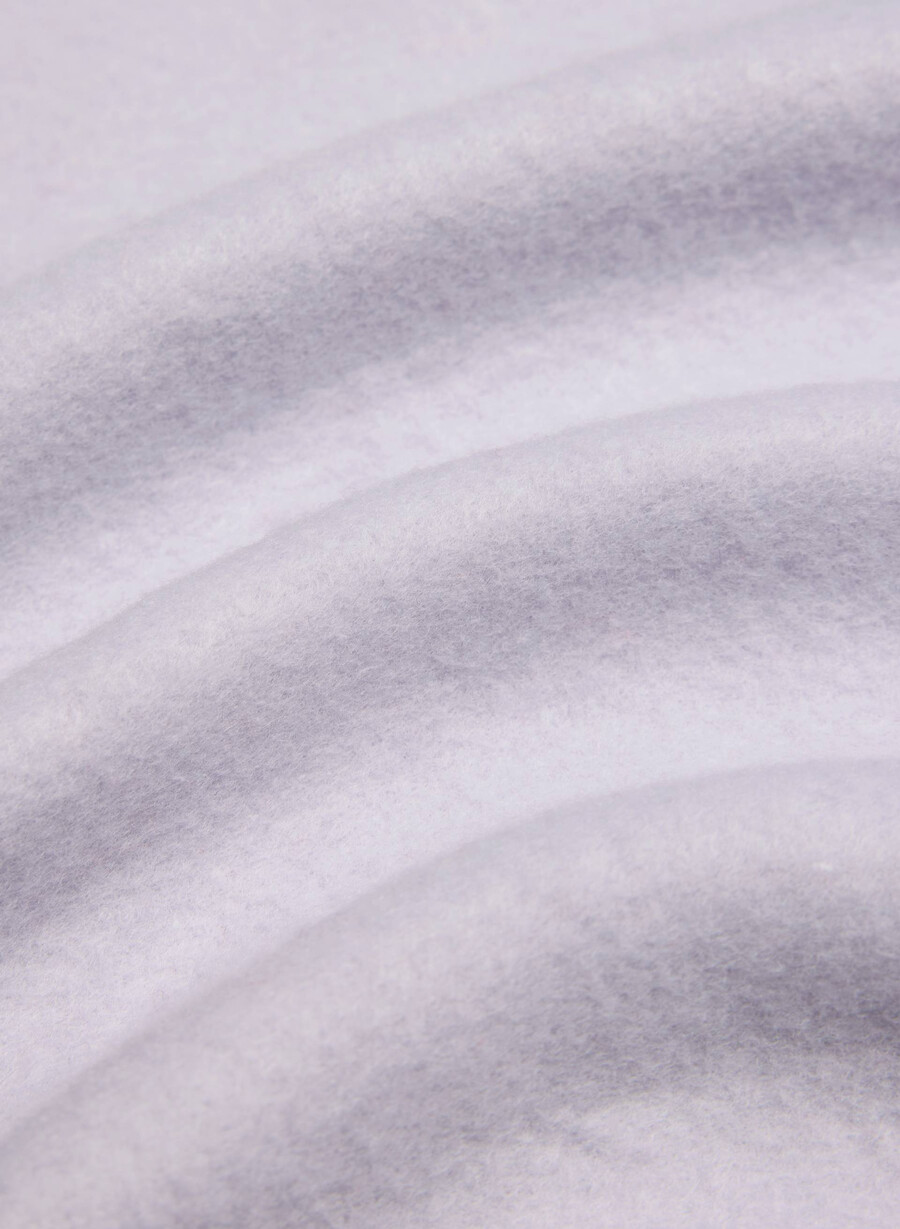 felpa con cappuccio e zip cozy sweatfleece boyfriend boxy wildflower lilac