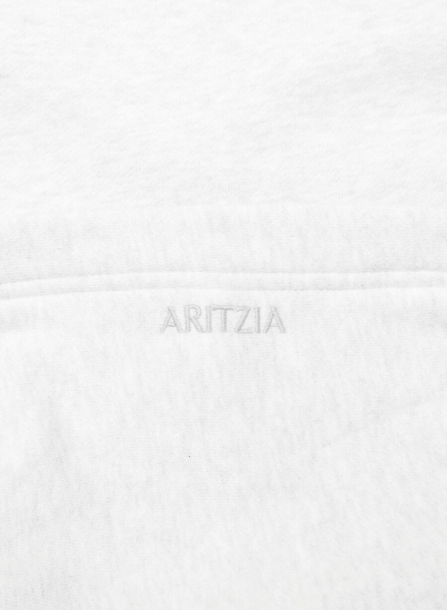 felpa con cappuccio cozy sweatfleece perfect heather cloud white