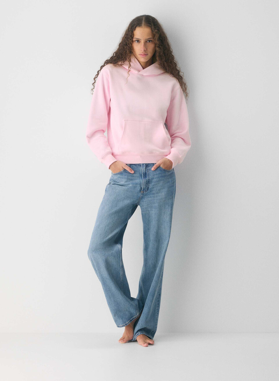 felpa con cappuccio perfetta in pile accogliente villa pink