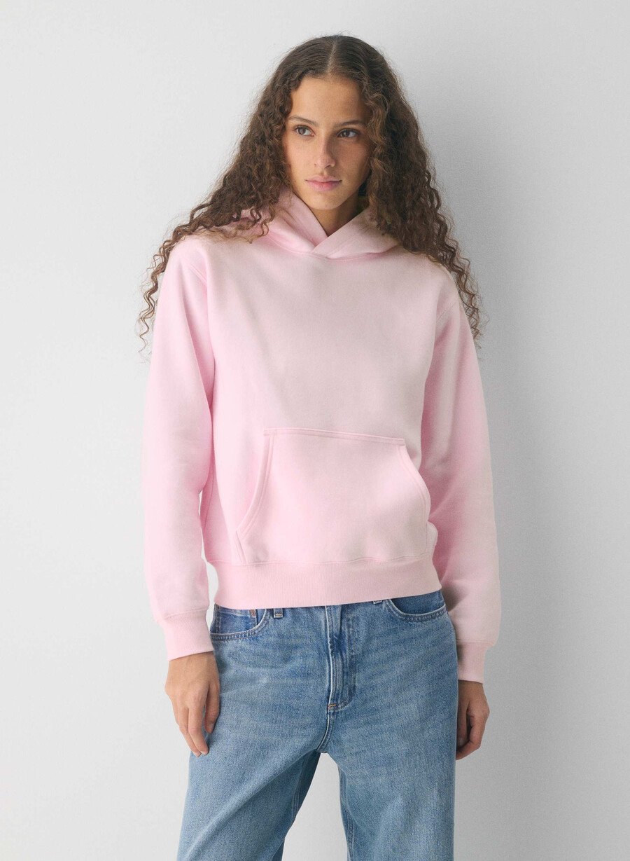 felpa con cappuccio perfetta in pile accogliente villa pink