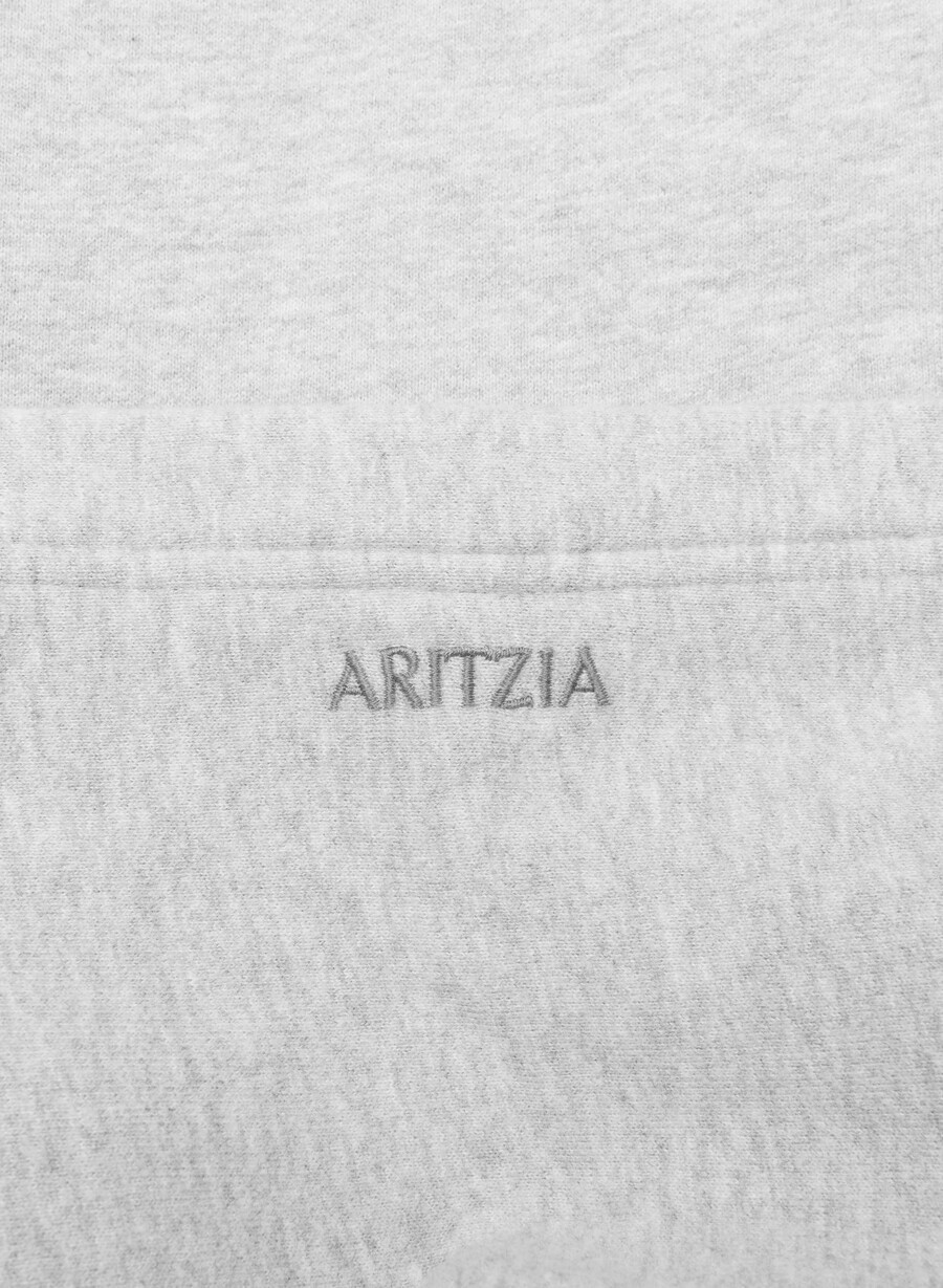 felpa con cappuccio cozy sweatfleece perfect heather chrome