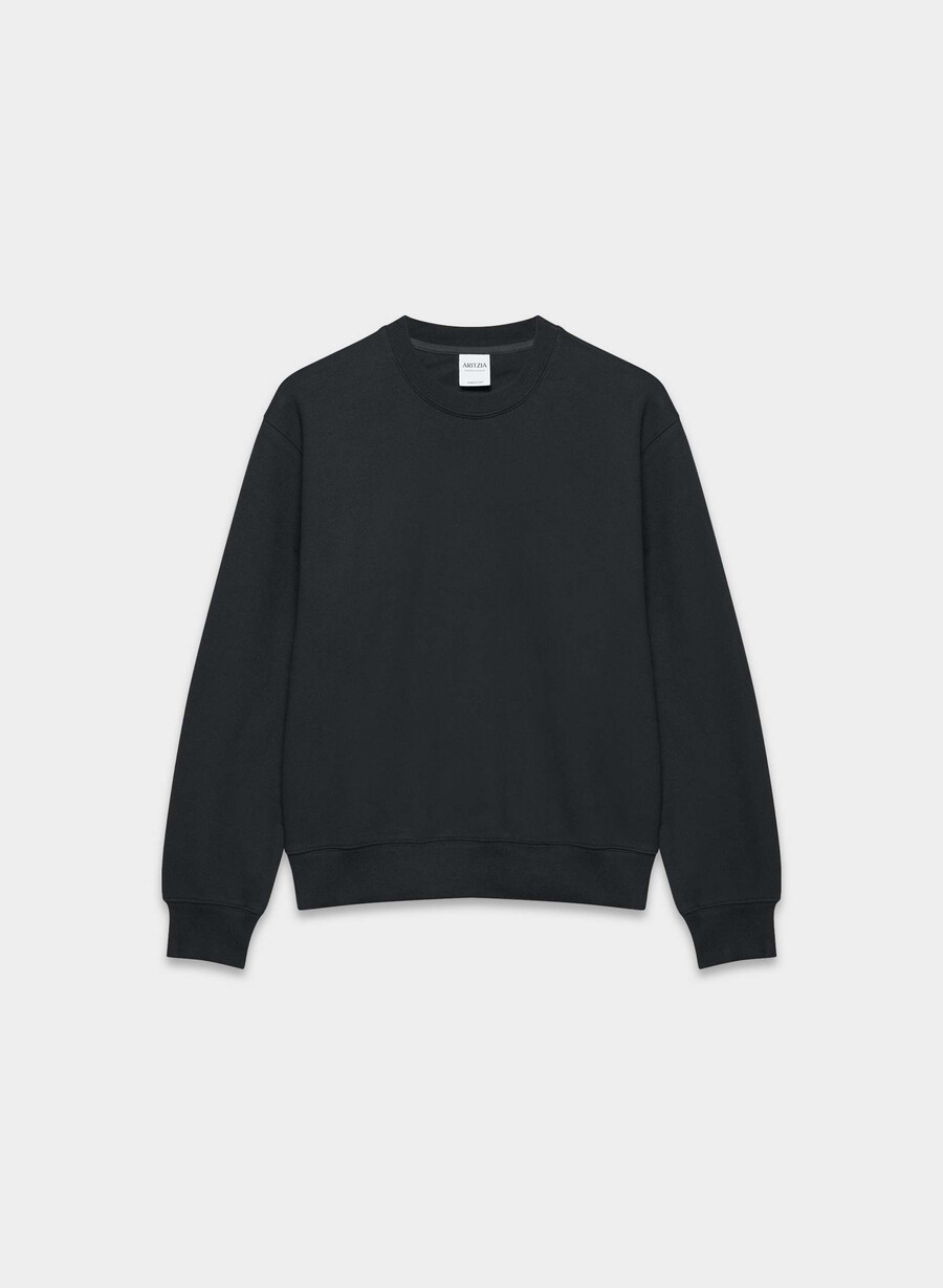 felpa con cappuccio perfect crew cozy sweatfleece nera