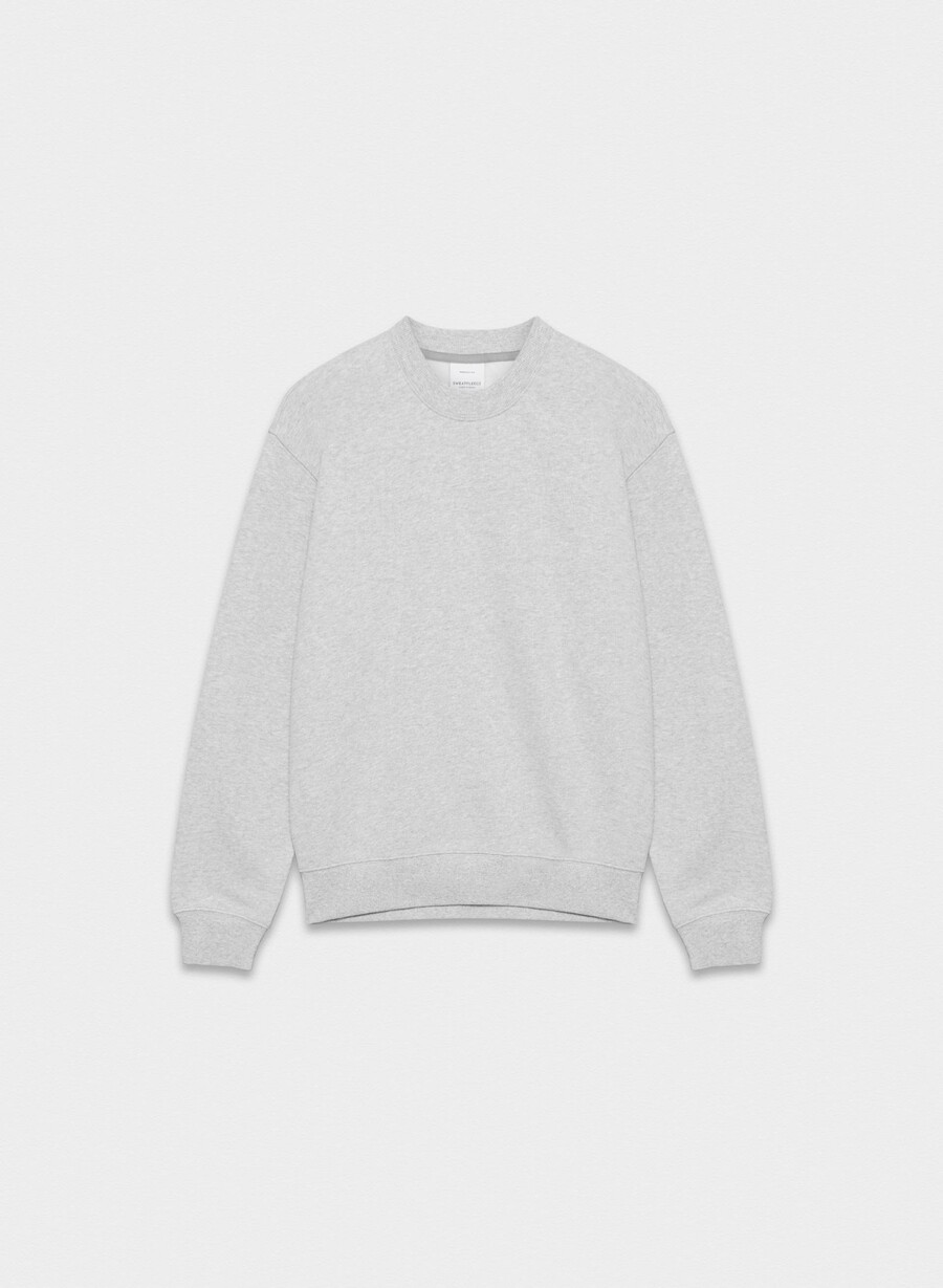 felpa con cappuccio perfect crew cozy sweatfleece heather chrome