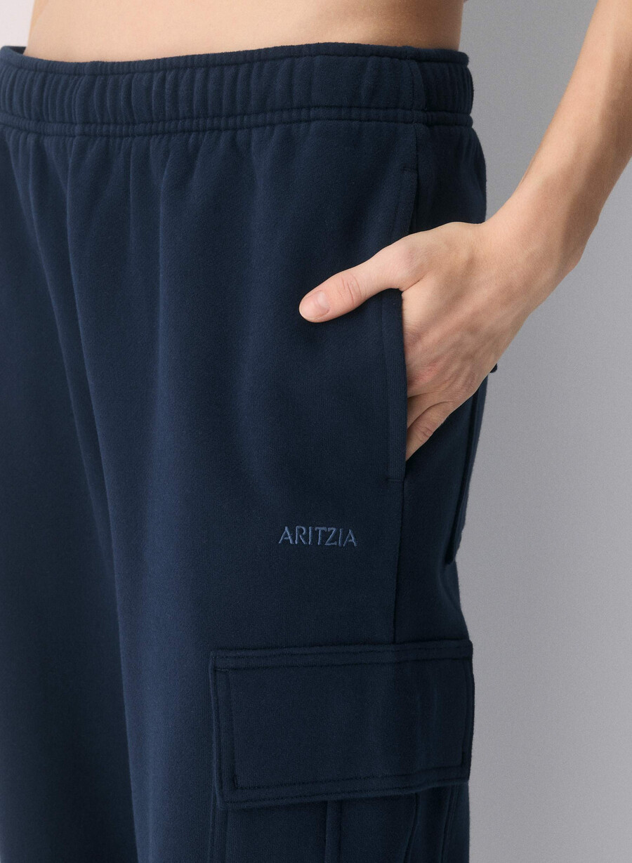 pantaloni da tuta cozy sweatfleece mega cargo admiral