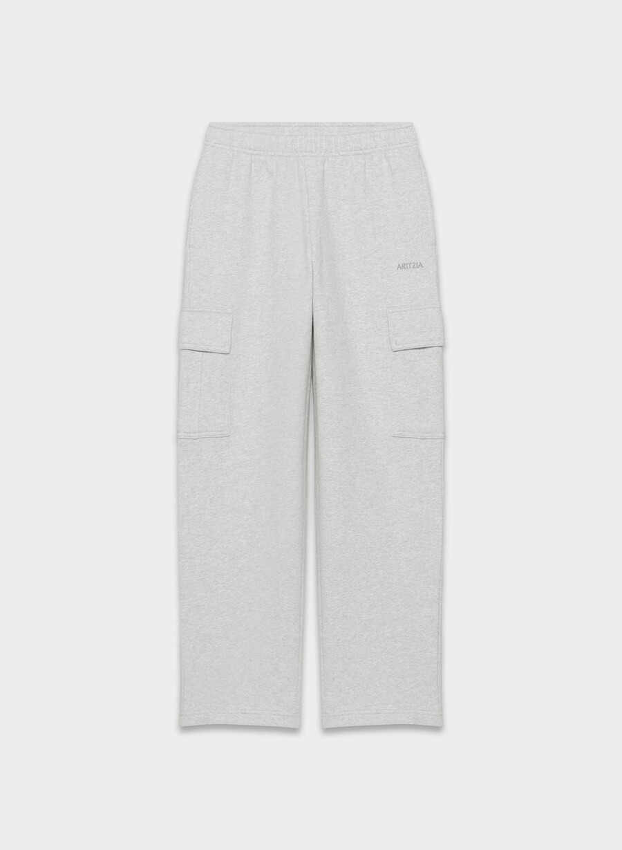 pantaloni da tuta cozy sweatfleece mega cargo heather chrome