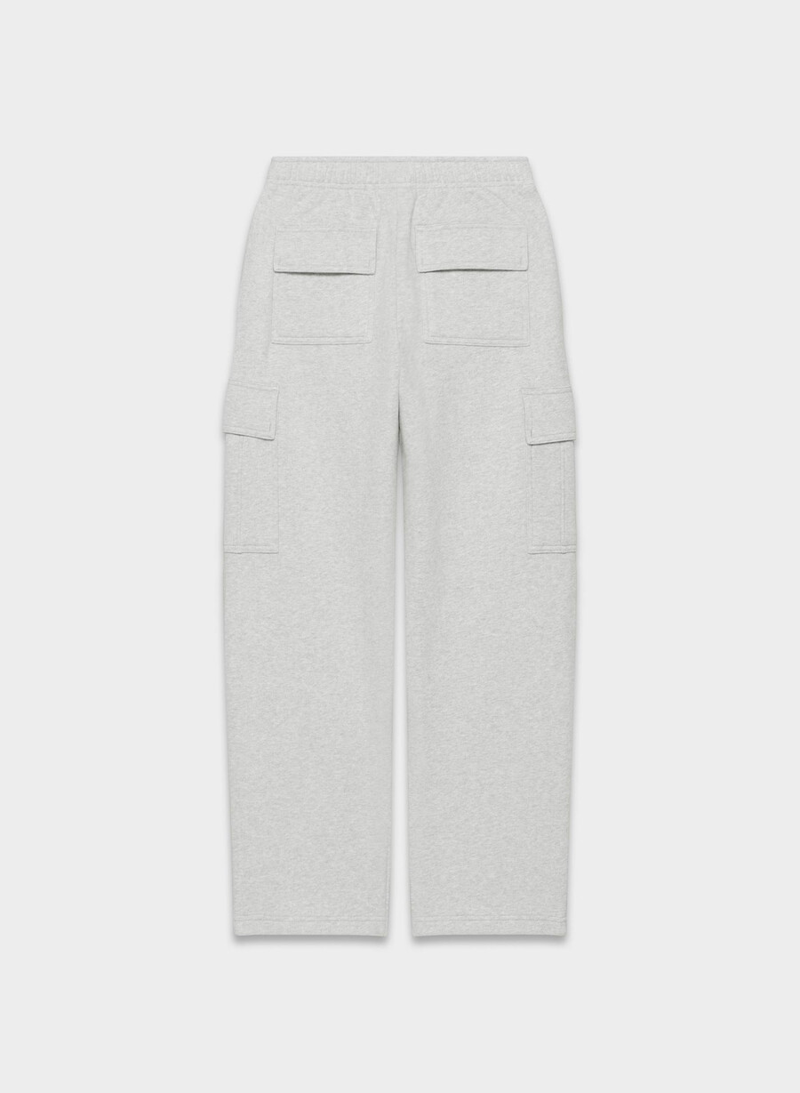 pantaloni da tuta cozy sweatfleece mega cargo heather chrome