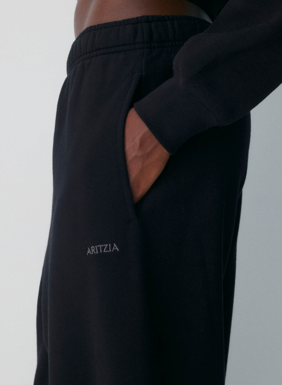 felpa comoda mega jogger nero