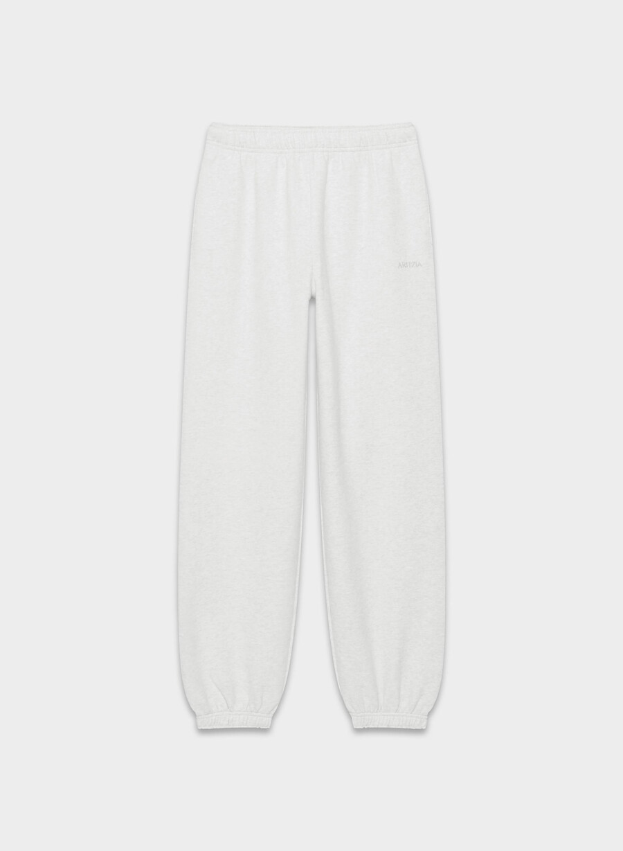 felpa comoda mega jogger heather cloud white