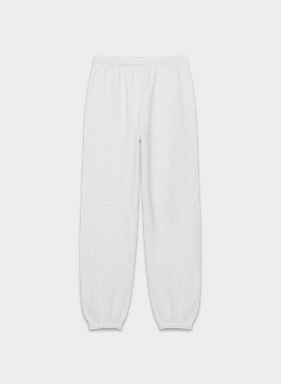 felpa comoda mega jogger heather cloud white