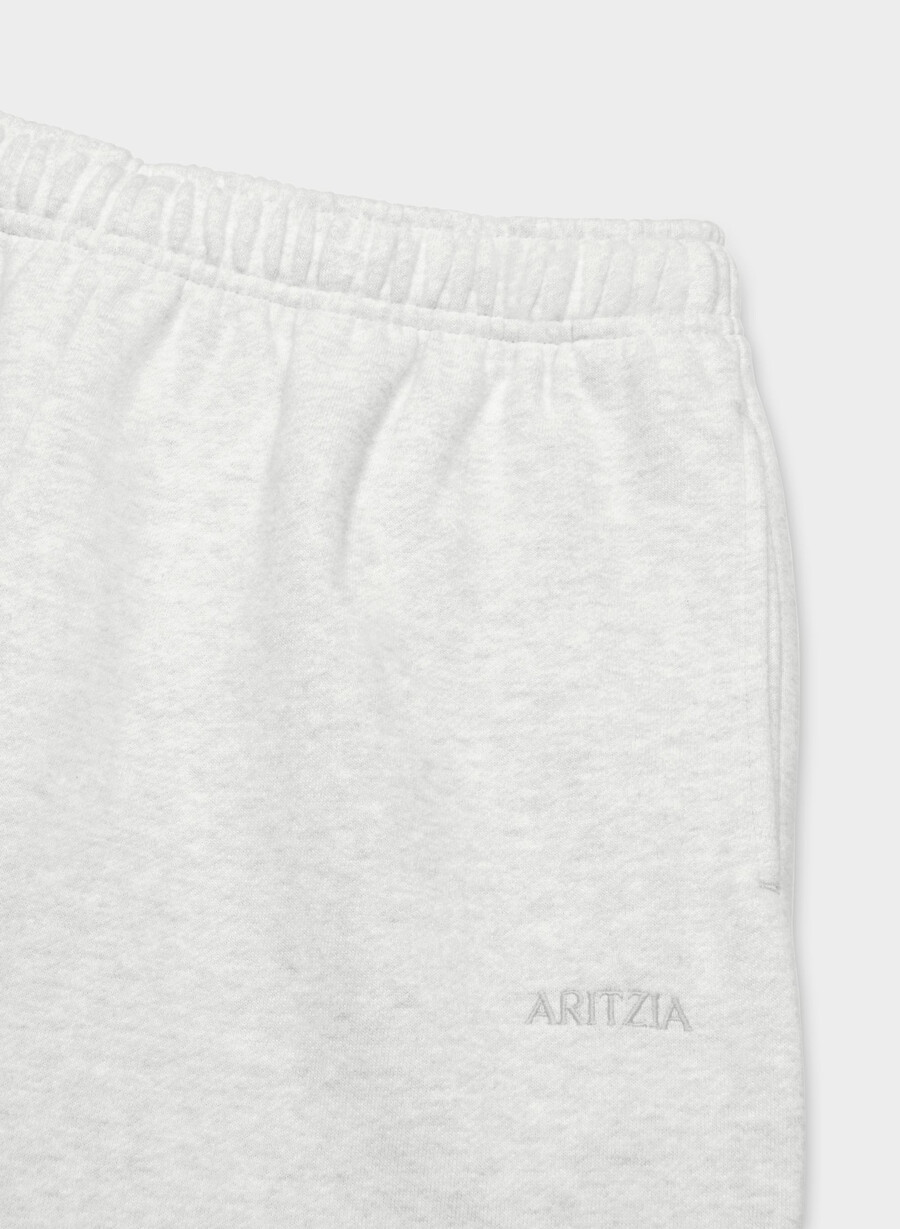 felpa comoda mega jogger heather cloud white