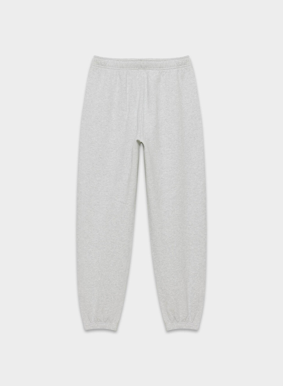 felpa comoda mega jogger heather chrome