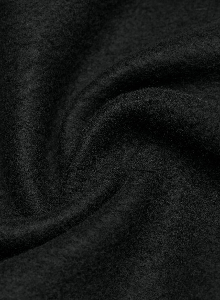 felpa con cappuccio cozy sweatfleece mega raglan nera