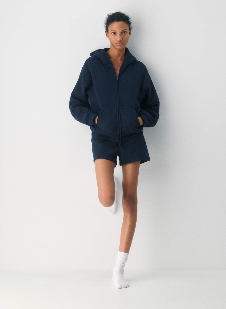 felpa con cappuccio e zip perfetta in pile accogliente admiral