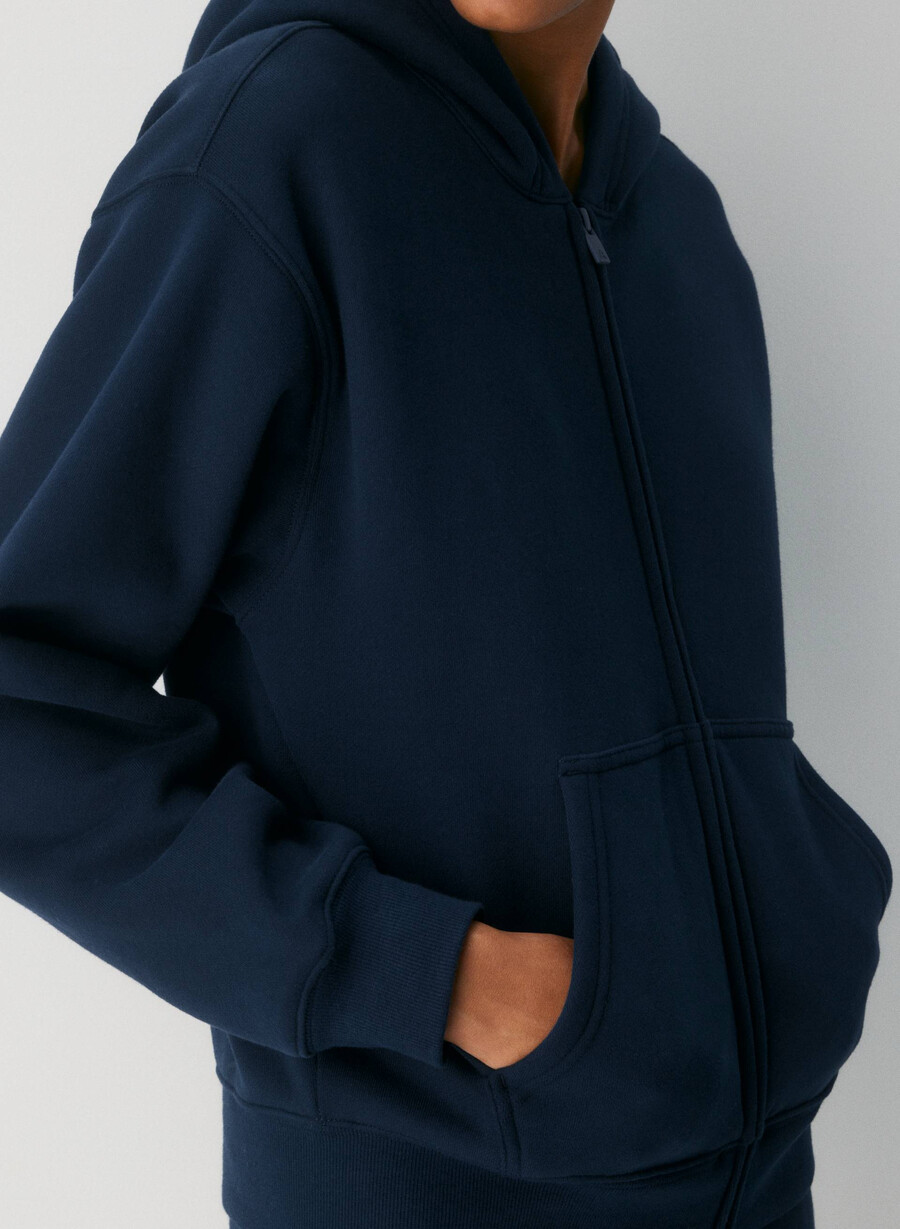 felpa con cappuccio e zip perfetta in pile accogliente admiral