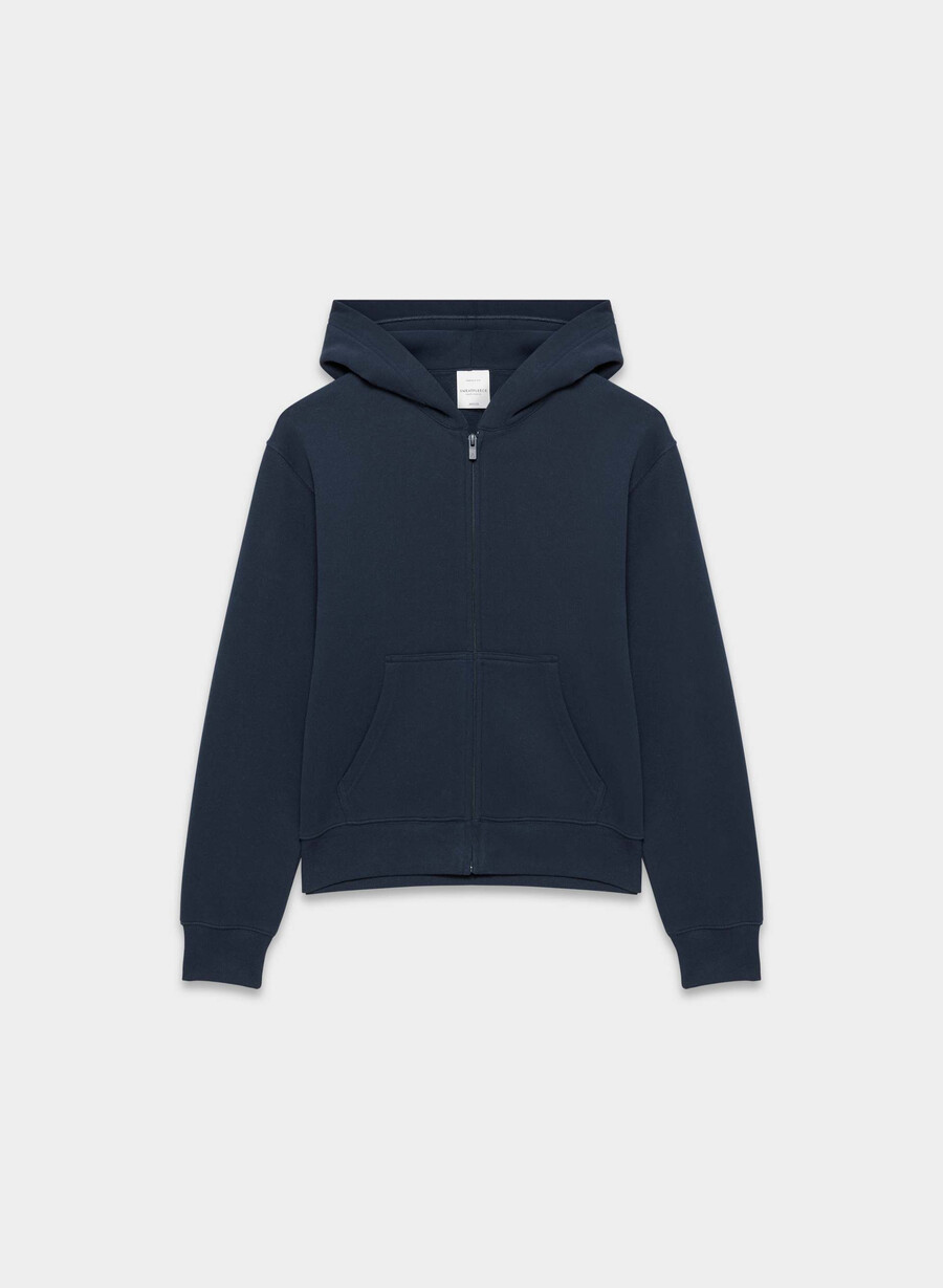felpa con cappuccio e zip perfetta in pile accogliente admiral