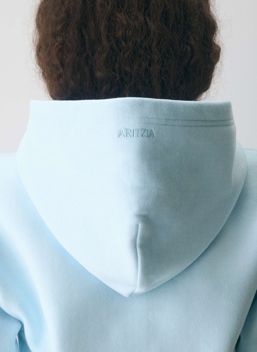 felpa con cappuccio e zip perfetta in pile accogliente villa blue