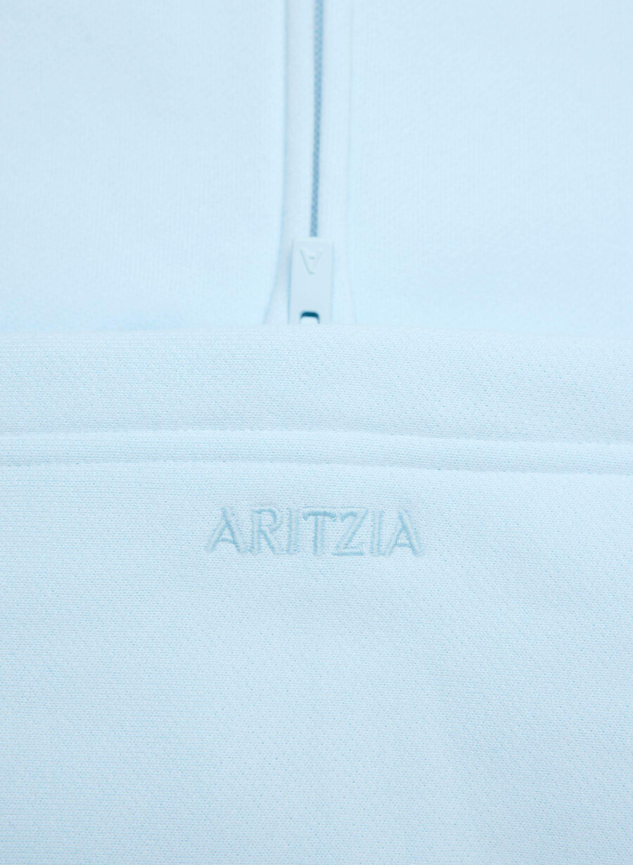 felpa con cappuccio e zip perfetta in pile accogliente villa blue