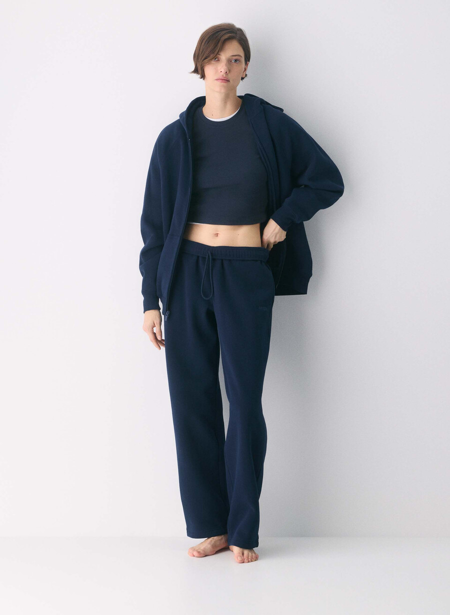 pantaloni della tuta cozy sweatfleece mega straight admiral
