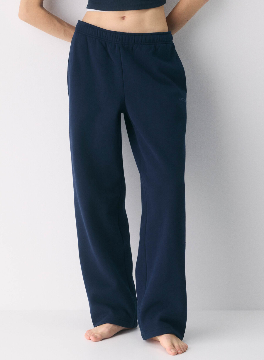 pantaloni della tuta cozy sweatfleece mega straight admiral
