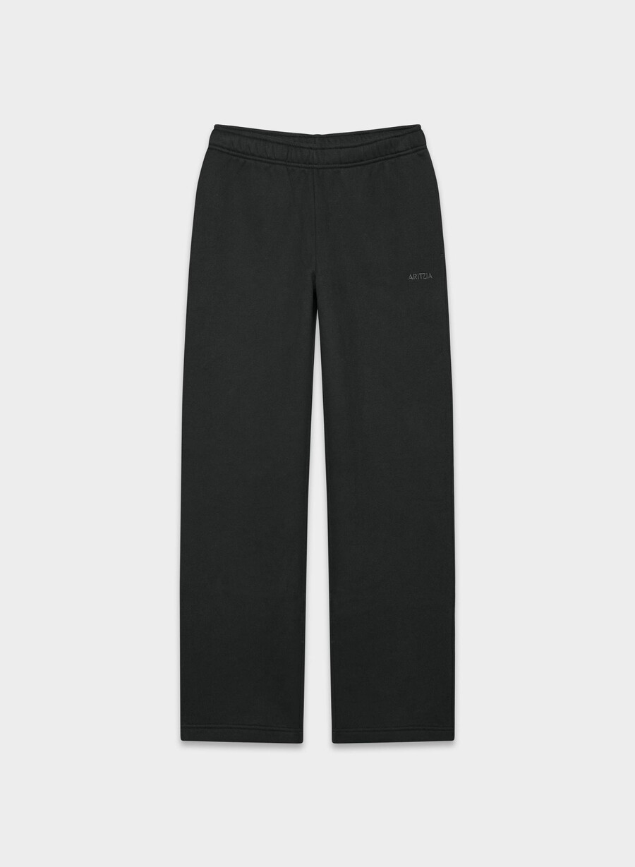 pantaloni della tuta cozy sweatfleece mega straight nero