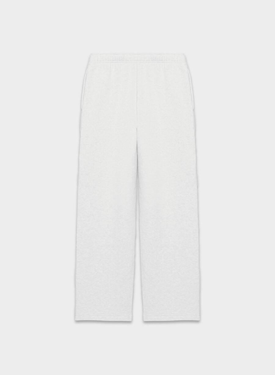 pantaloni da tuta cozy sweatfleece mega straight heather cloud white