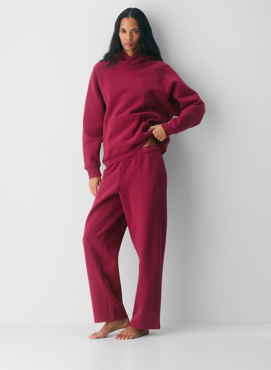 pantaloni della tuta cozy sweatfleece mega straight juicy rose