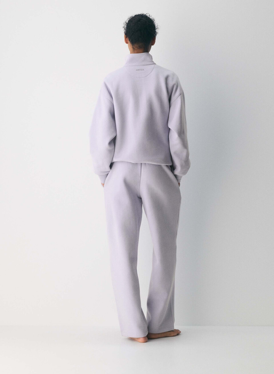 pantaloni della tuta cozy sweatfleece mega straight wildflower lilac