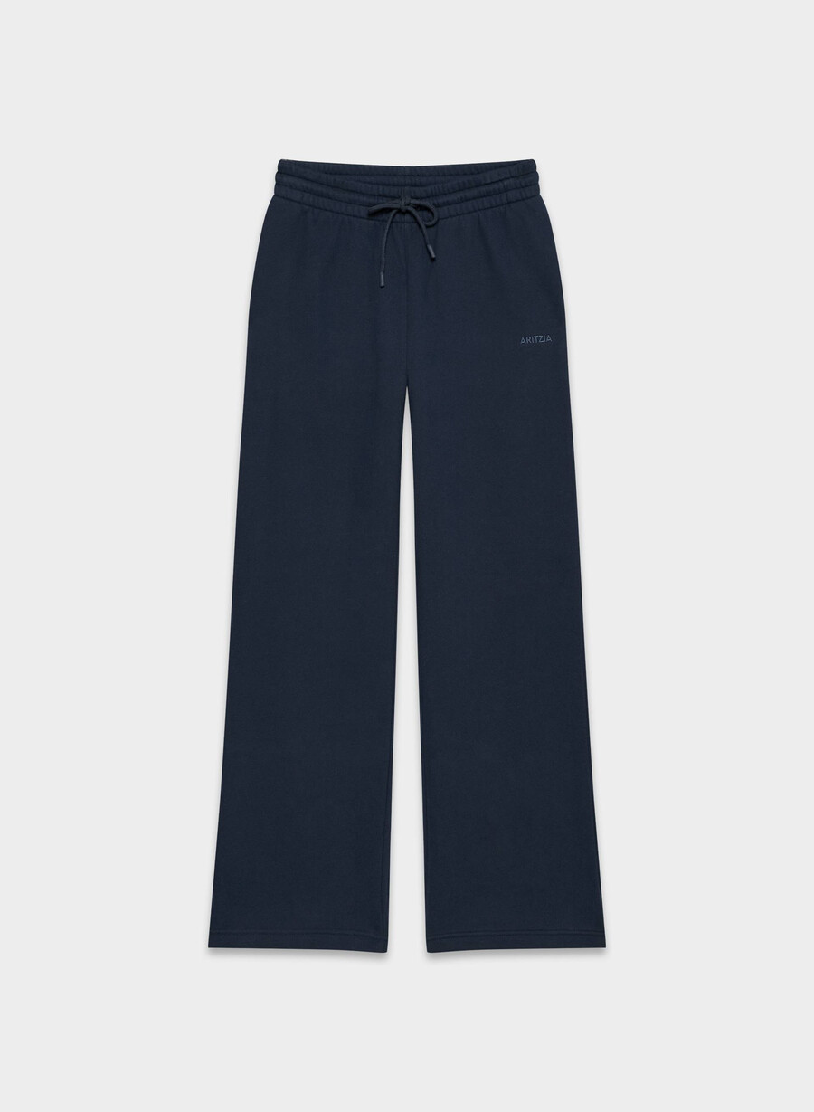 pantaloni larghi da tuta boyfriend in pile cozy sweatfleece admiral