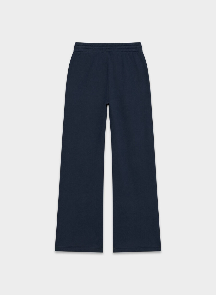 pantaloni larghi da tuta boyfriend in pile cozy sweatfleece admiral