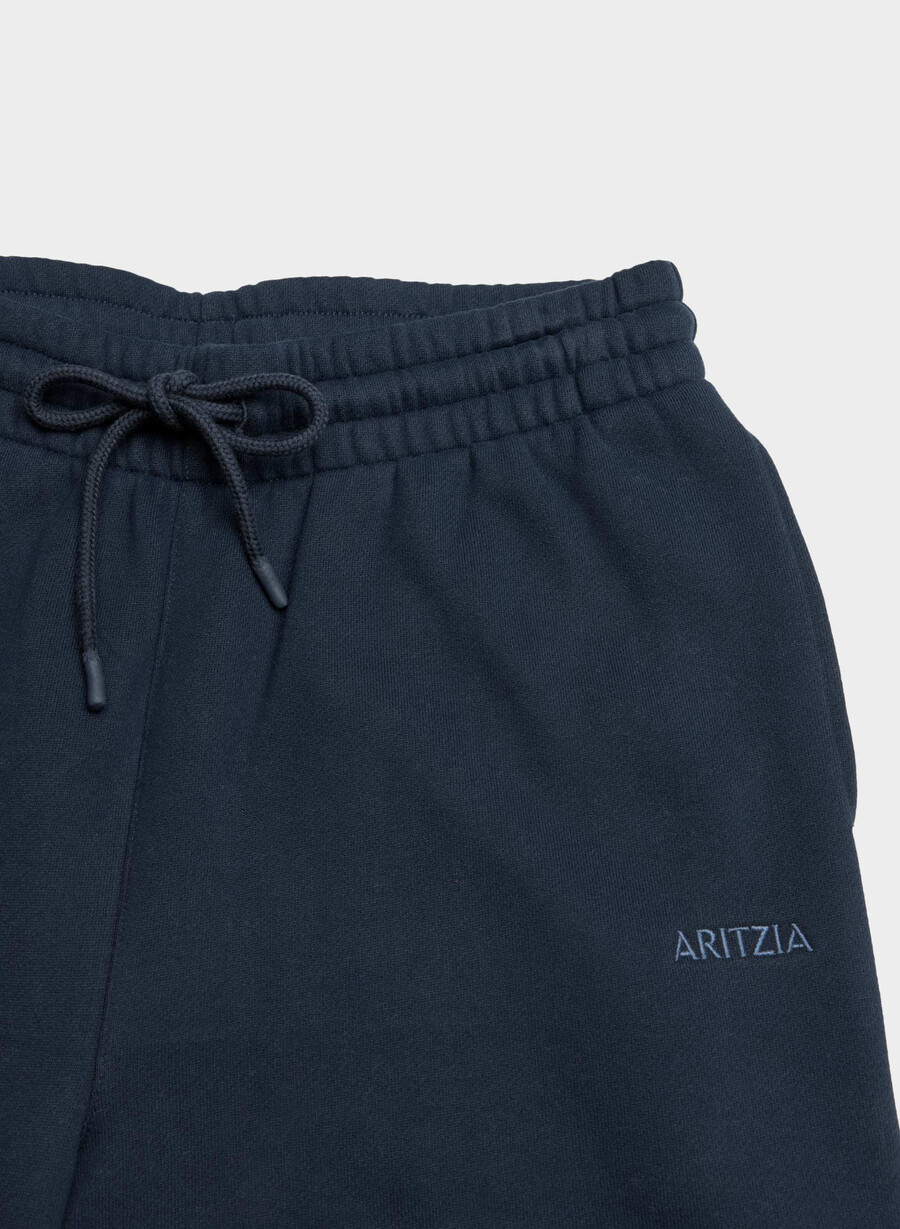 pantaloni larghi da tuta boyfriend in pile cozy sweatfleece admiral