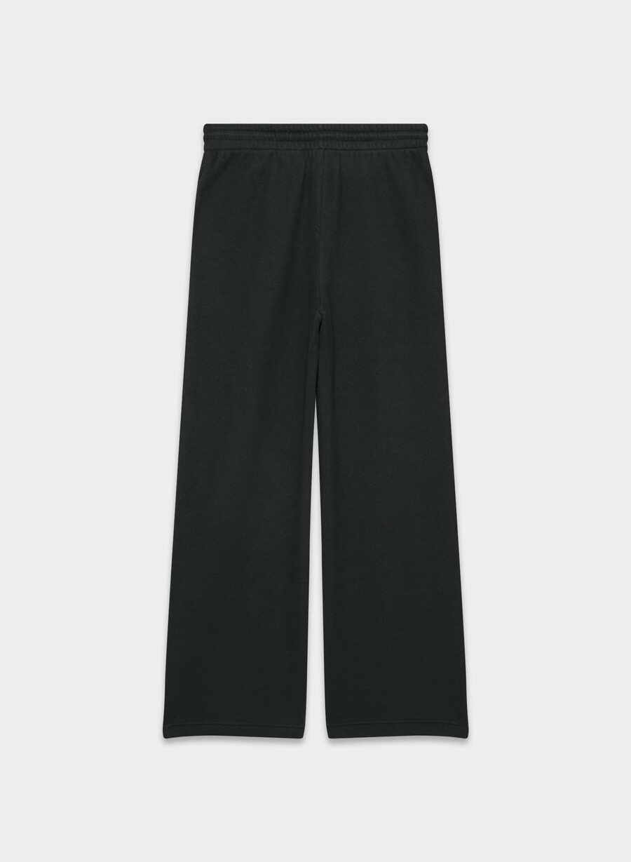 pantaloni larghi da tuta in pile cozy sweatfleece boyfriend nero