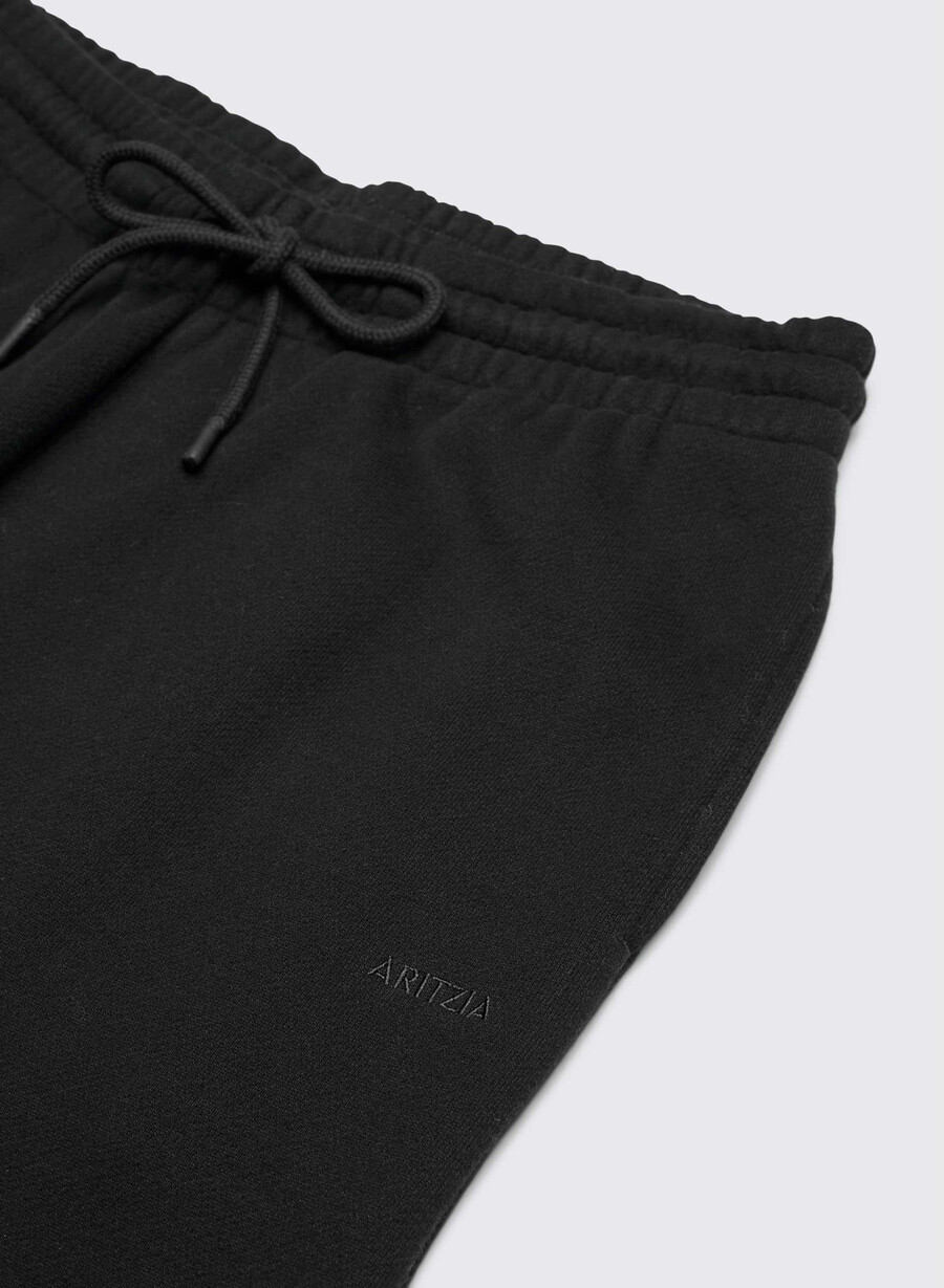 pantaloni larghi da tuta in pile cozy sweatfleece boyfriend nero