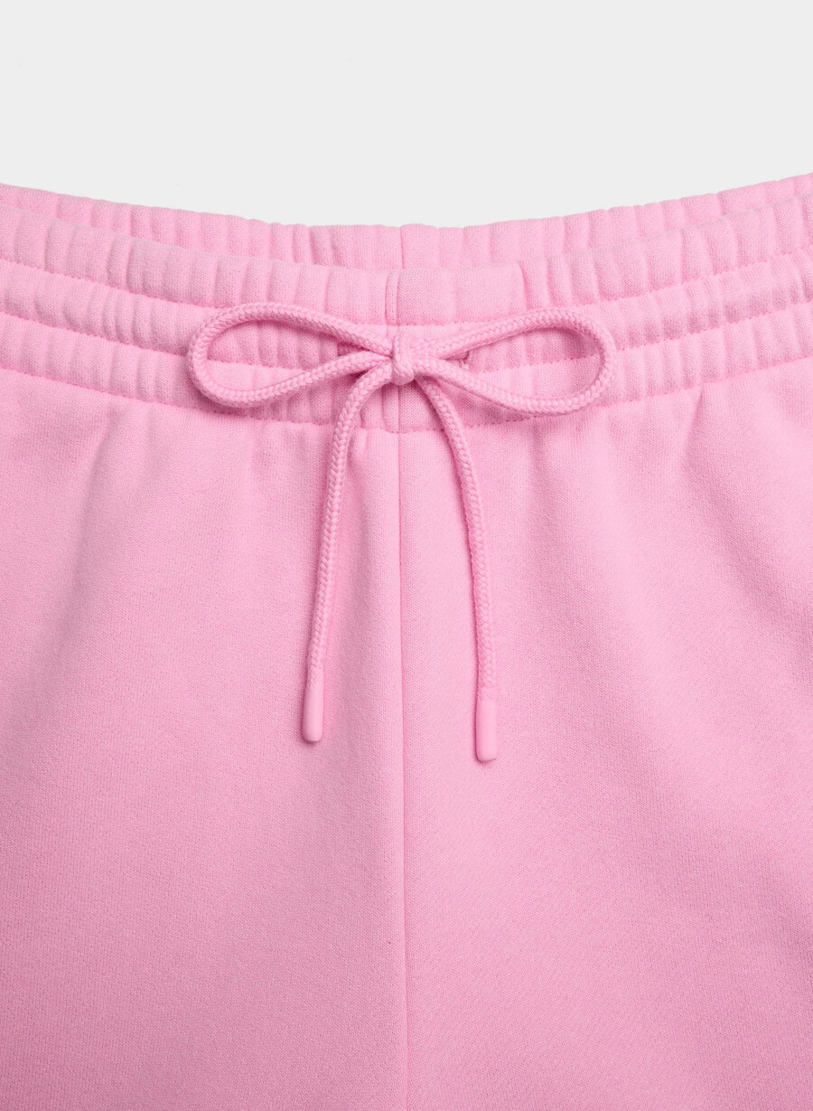 pantaloni larghi da tuta in pile cozy sweatfleece boyfriend morganite pink