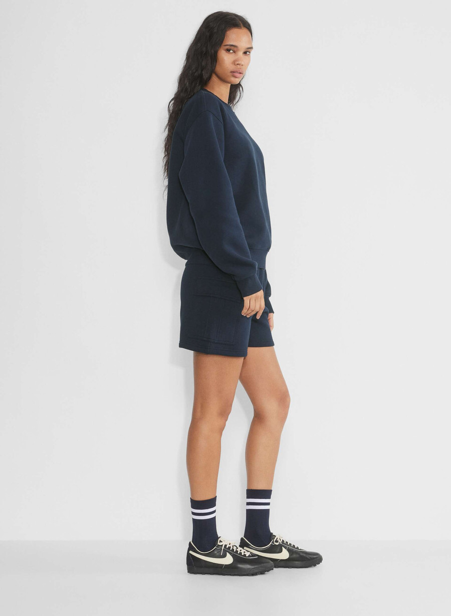 pantaloncini a metà coscia cozy sweatfleece mega cargo admiral