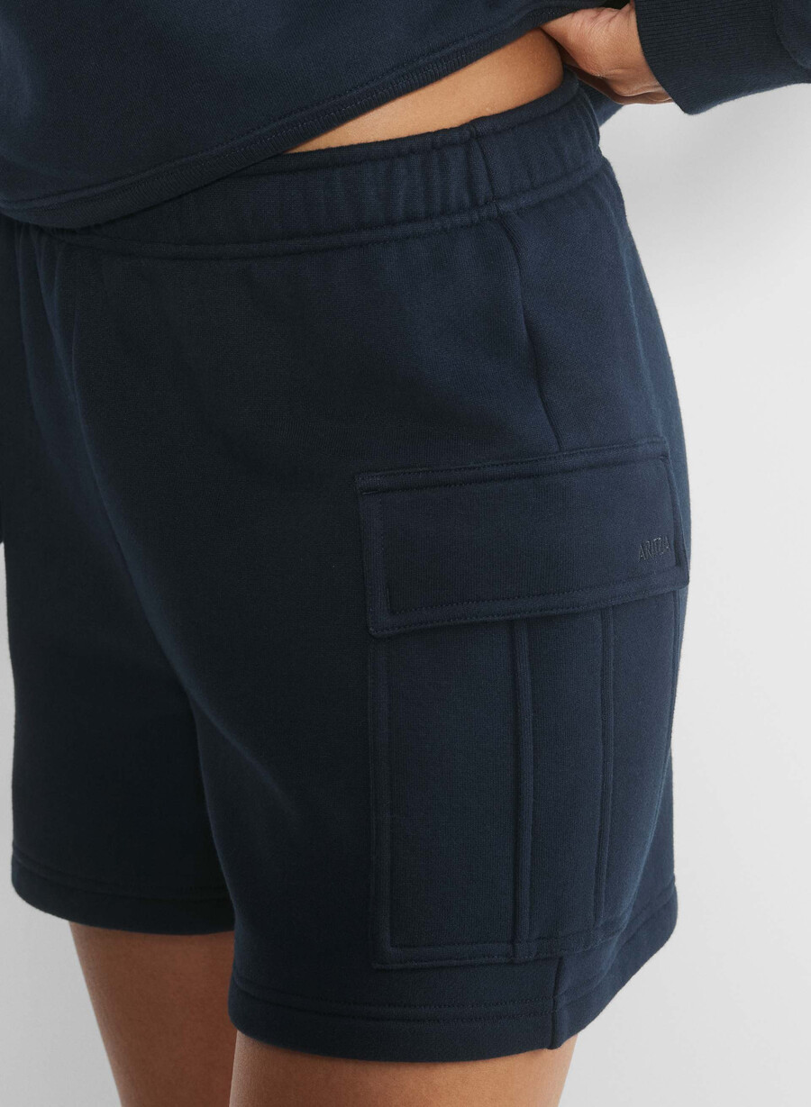 pantaloncini a metà coscia cozy sweatfleece mega cargo admiral
