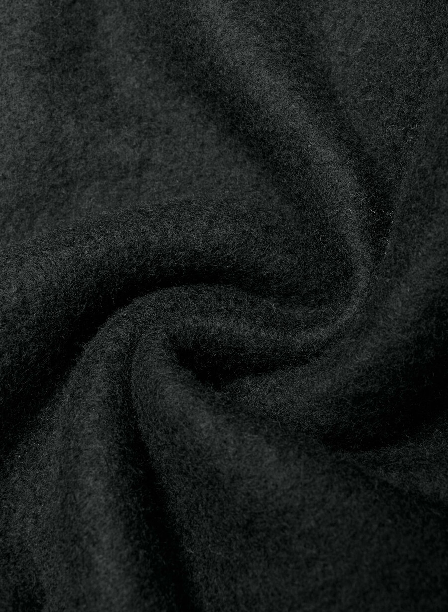 pantaloncini corti a metà coscia cozy sweatfleece mega cargo nero