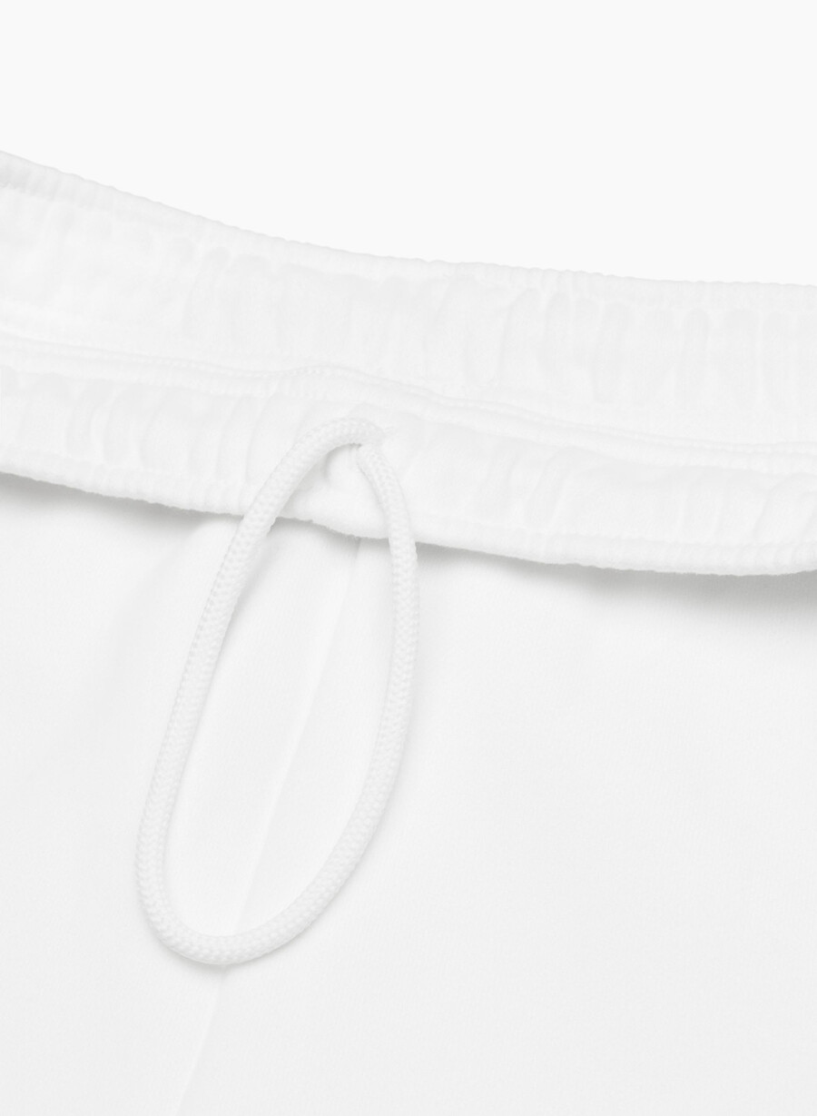 pantaloncini corti a metà coscia cozy sweatfleece mega cargo bianco